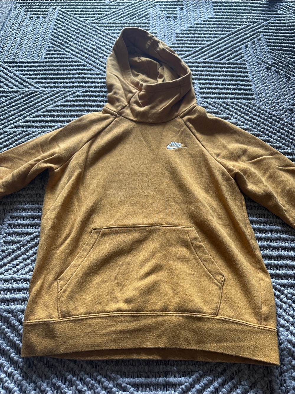 Nike Mustard Yellow Pullover Hoodie